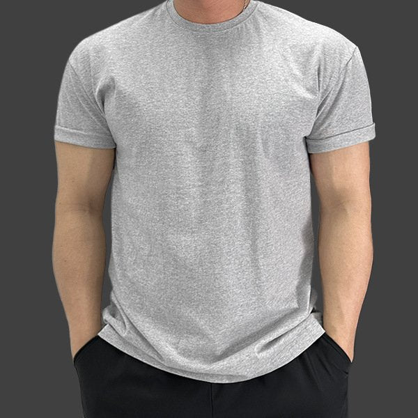Mens Gym Training 95% cotton 5% spandex Tshirt 9035 print logo 5