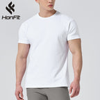 Mens Activewear Fitness 95% cotton 5% spandex Tshirt 9047 print logo 14