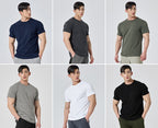 Mens Activewear Fitness 95% cotton 5% spandex Tshirt 9047 print logo 21