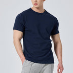 Mens Activewear Fitness 95% cotton 5% spandex Tshirt 9047 print logo 22