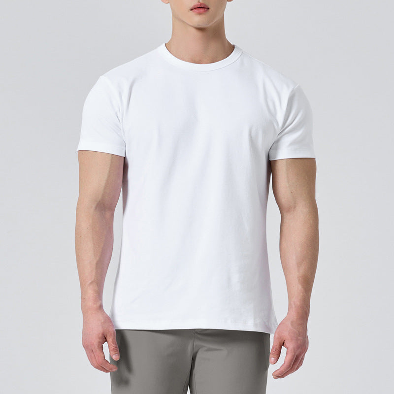 Mens Activewear Fitness 95% cotton 5% spandex Tshirt 9047 print logo 27