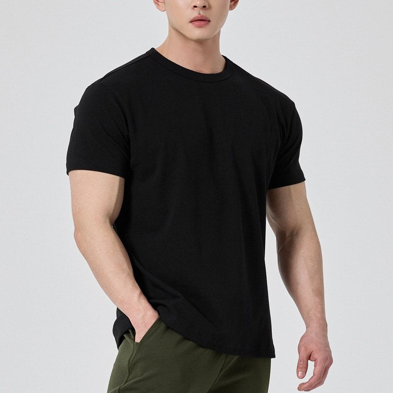 Mens Activewear Fitness 95% cotton 5% spandex Tshirt 9047 print logo 32