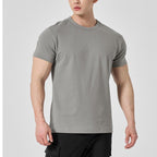 Mens Activewear Fitness 95% cotton 5% spandex Tshirt 9047 print logo 40