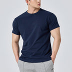 Mens Activewear Fitness 95% cotton 5% spandex Tshirt 9047 print logo 5