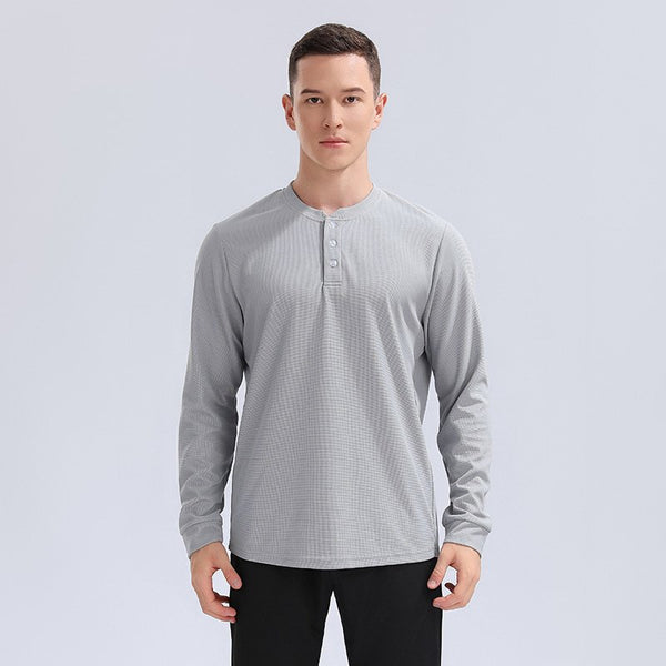 Mens Sports Workout 100%Polyester  Long Sleeve Shirt 9155 print logo 1