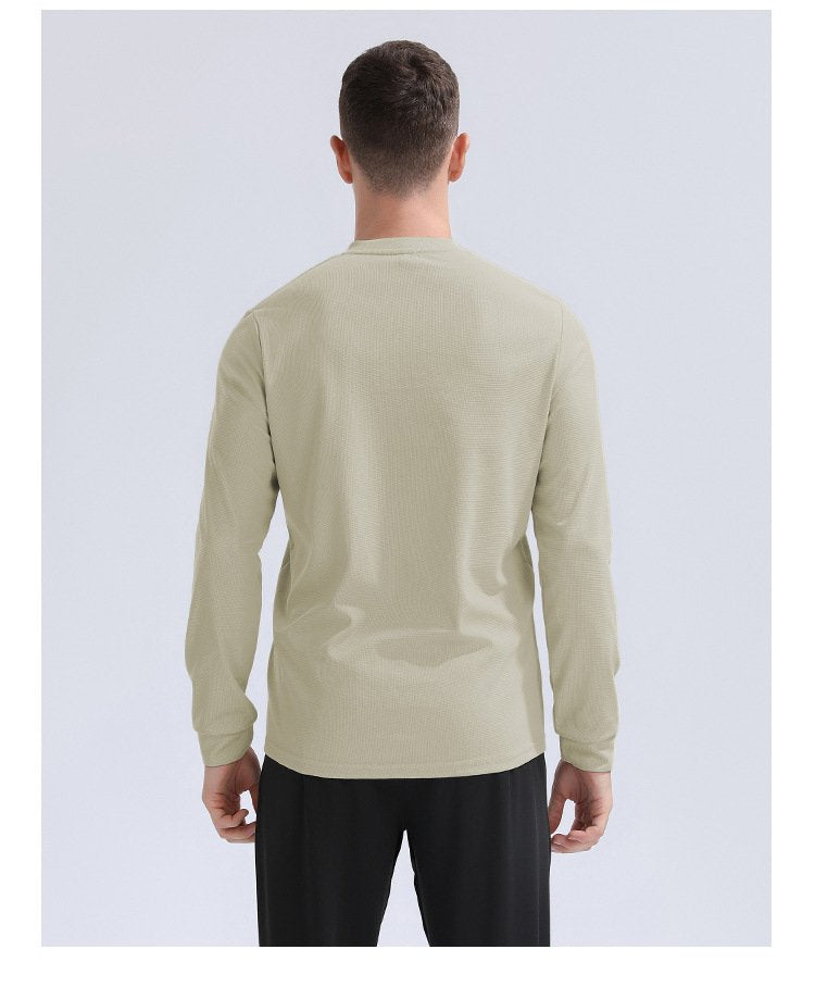 Mens Sports Workout 100%Polyester  Long Sleeve Shirt 9155 print logo 25