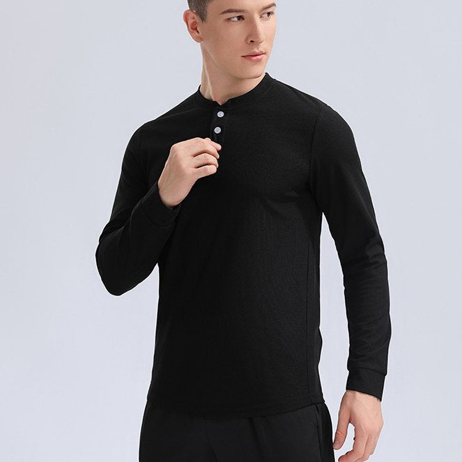 Mens Sports Workout 100%Polyester  Long Sleeve Shirt 9155 print logo 15