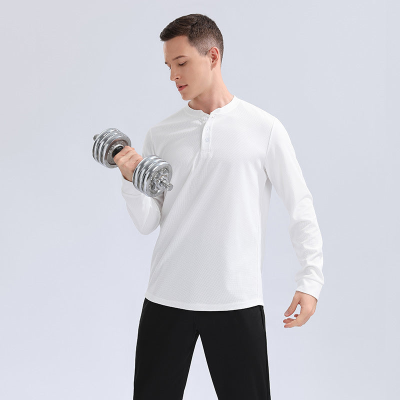 Mens Sports Workout 100%Polyester  Long Sleeve Shirt 9155 print logo 8