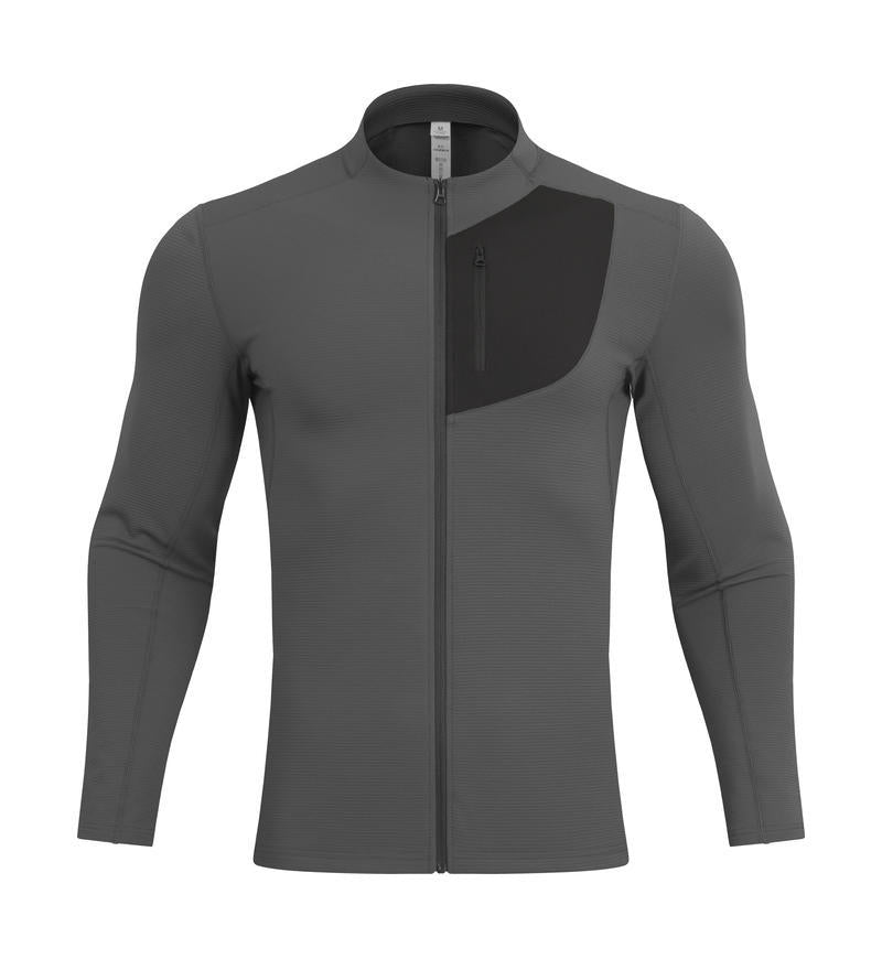 Mens Sportswear Fitness 79%Polyester   21%Spandex Jacket 9897 print logo 2