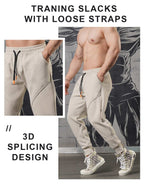 Mens Gym Fitness 70% cotton 30% polyester Pants A-224-fleece print logo 37