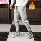 Mens Gym Fitness 70% cotton 30% polyester Pants A-224-fleece print logo 21