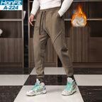 Mens Gym Fitness 70% cotton 30% polyester Pants A-224-fleece print logo 13