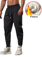 Mens Gym Fitness 70% cotton 30% polyester Pants A-224-fleece print logo 10