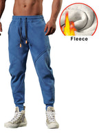 Mens Gym Fitness 70% cotton 30% polyester Pants A-224-fleece print logo 6