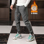 Mens Gym Fitness 70% cotton 30% polyester Pants A-224-fleece print logo 30