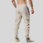 Mens Gym Fitness 70% cotton 30% polyester Pants A-224-fleece print logo 2