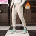 Mens Gym Fitness 70% cotton 30% polyester Pants A-224-fleece print logo 3