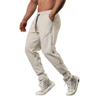 Mens Gym Fitness 70% cotton 30% polyester Pants A-224-fleece print logo 36