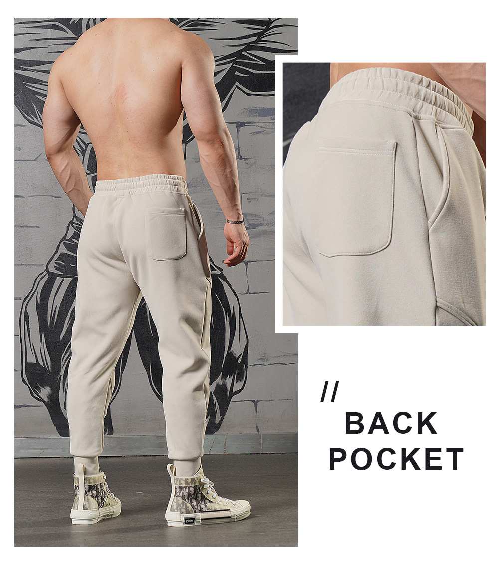 Mens Sports Fitness 70% cotton 30% polyester Pants A-224 print logo 29