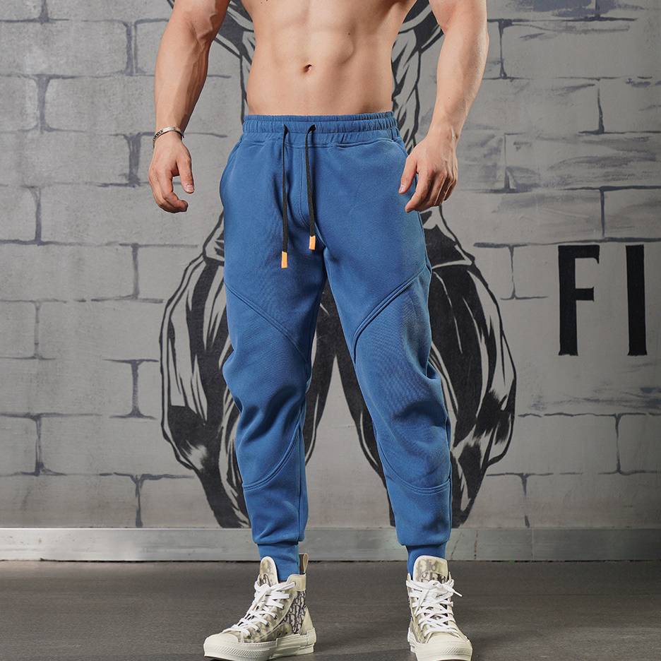 Mens Sports Fitness 70% cotton 30% polyester Pants A-224 print logo 45