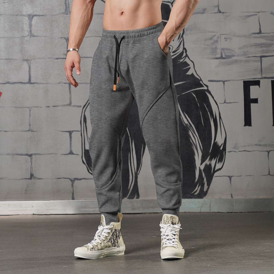 Mens Sports Fitness 70% cotton 30% polyester Pants A-224 print logo 26
