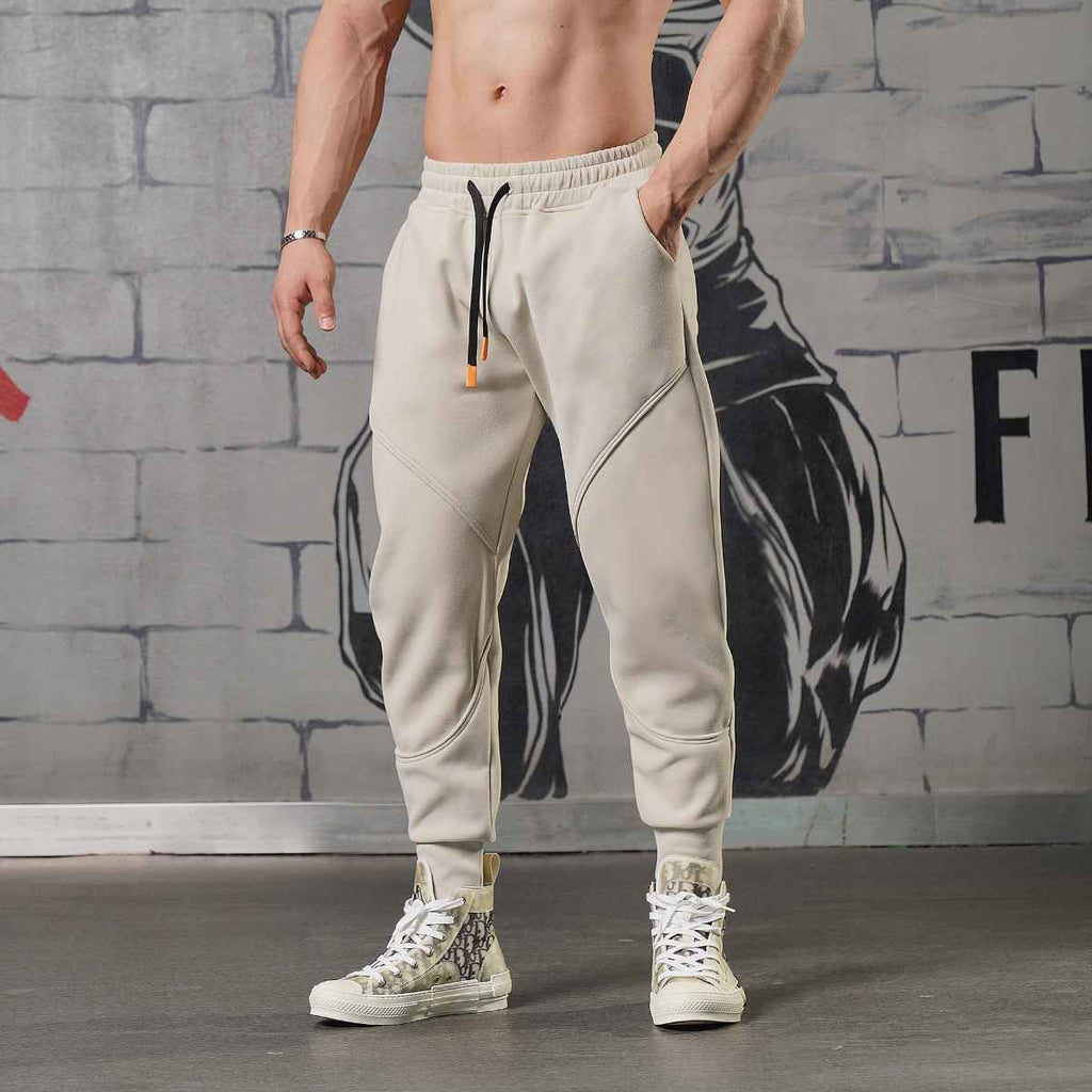 Mens Sports Fitness 70% cotton 30% polyester Pants A-224 print logo 22