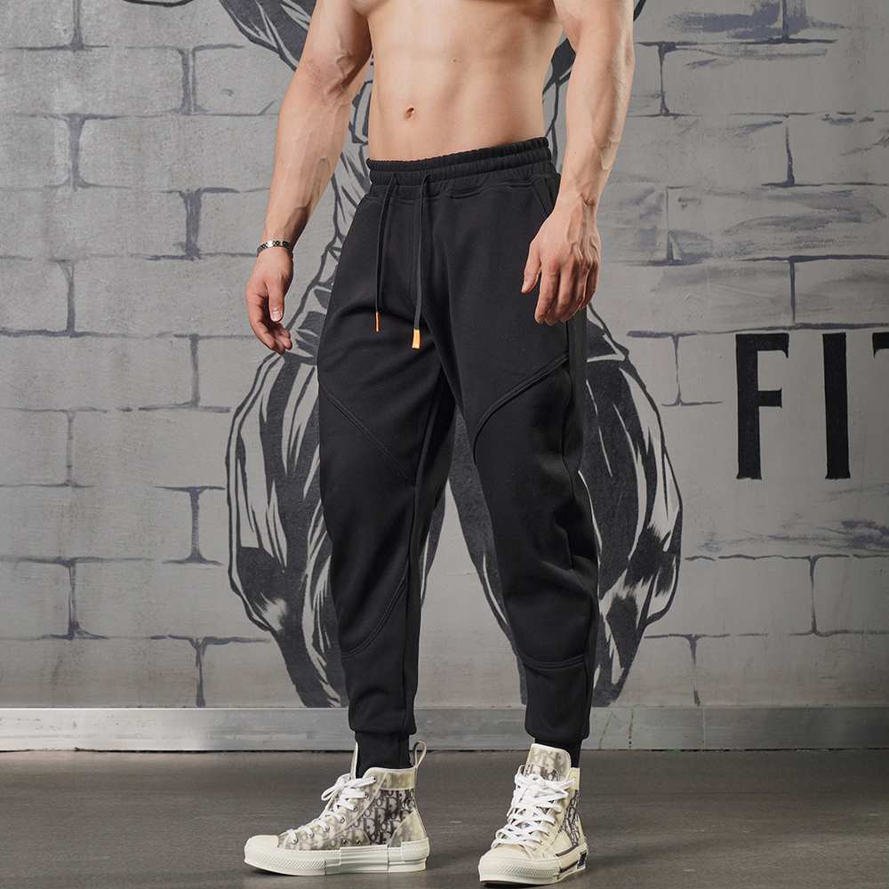 Mens Sports Fitness 70% cotton 30% polyester Pants A-224 print logo 38