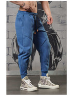 Mens Sports Fitness 70% cotton 30% polyester Pants A-224 print logo 47
