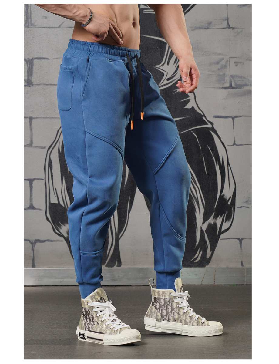 Mens Sports Fitness 70% cotton 30% polyester Pants A-224 print logo 47