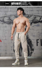 Mens Sports Fitness 70% cotton 30% polyester Pants A-224 print logo 31