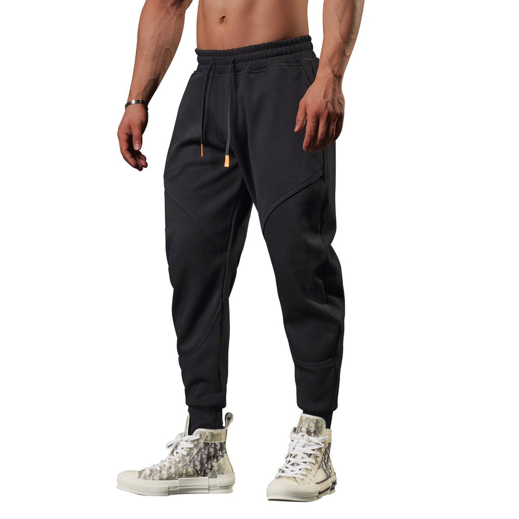 Mens Sports Fitness 70% cotton 30% polyester Pants A-224 print logo 16