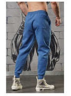Mens Sports Fitness 70% cotton 30% polyester Pants A-224 print logo 48