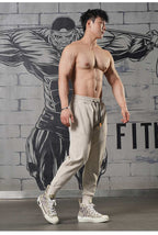 Mens Sports Fitness 70% cotton 30% polyester Pants A-224 print logo 36
