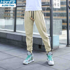 Mens Gym Workout 80% cotton 20% polyester Pants A-250-thin print logo 10