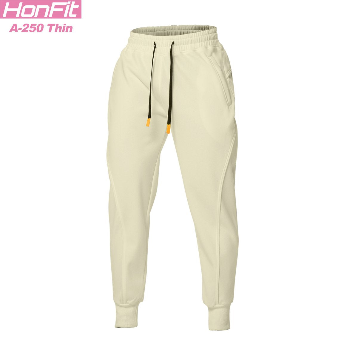 Mens Gym Workout 80% cotton 20% polyester Pants A-250-thin print logo 3