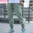 Mens Gym Workout 80% cotton 20% polyester Pants A-250-thin print logo 15