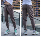 Mens Gym Workout 80% cotton 20% polyester Pants A-250-thin print logo 30