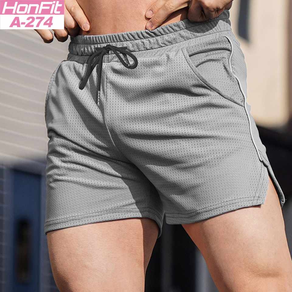 Mens Running Mesh 100% polyester Shorts A-274 print logo 13