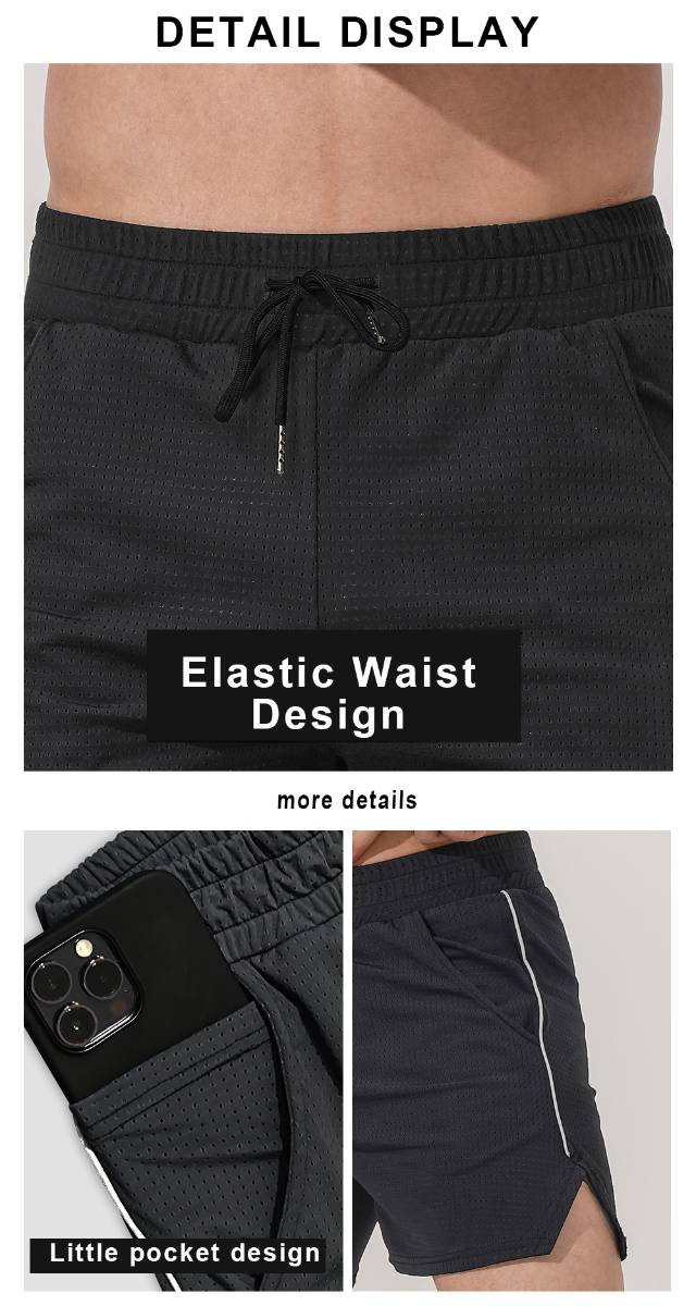 Mens Running Mesh 100% polyester Shorts A-274 print logo 19