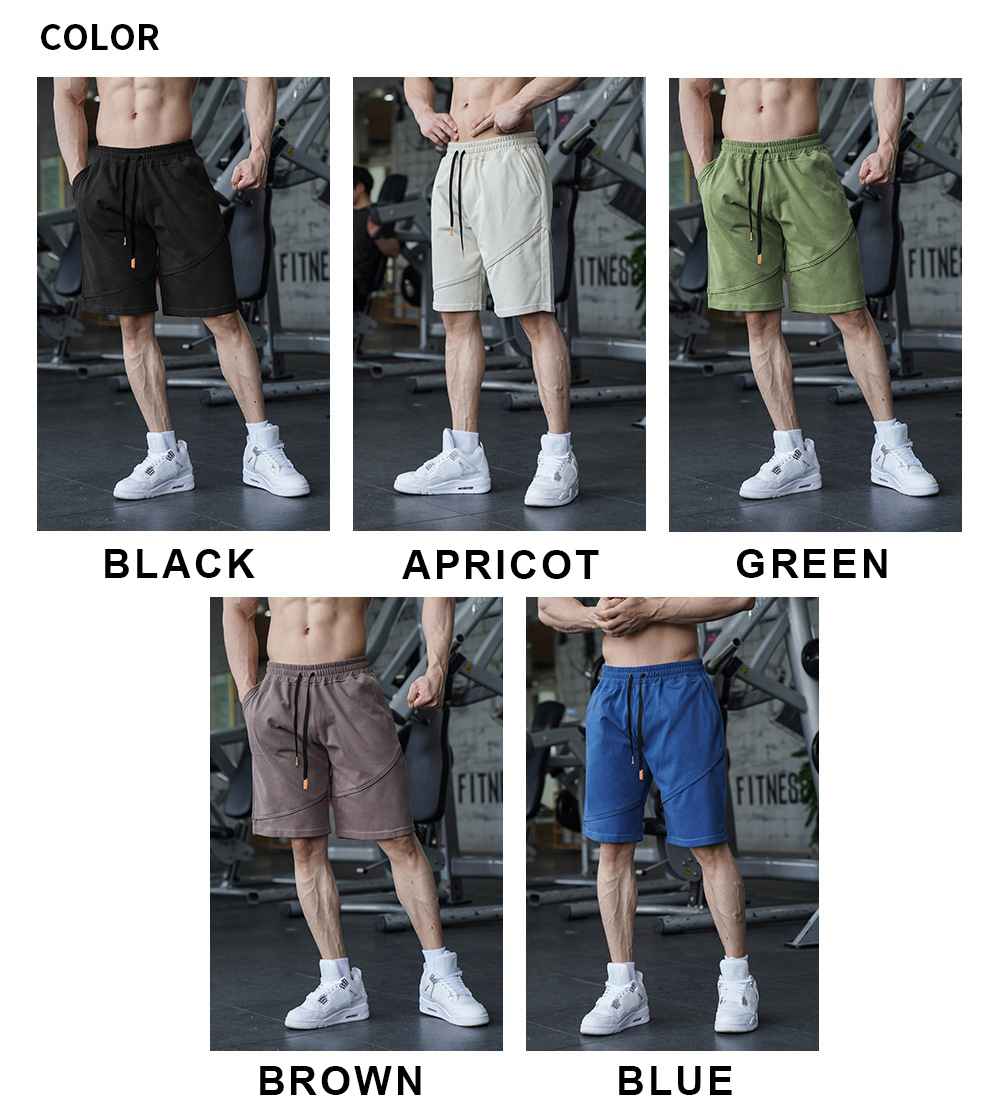 Mens Fitness Workout 80% Cotton 20% Polyester Shorts A-279 print logo 18