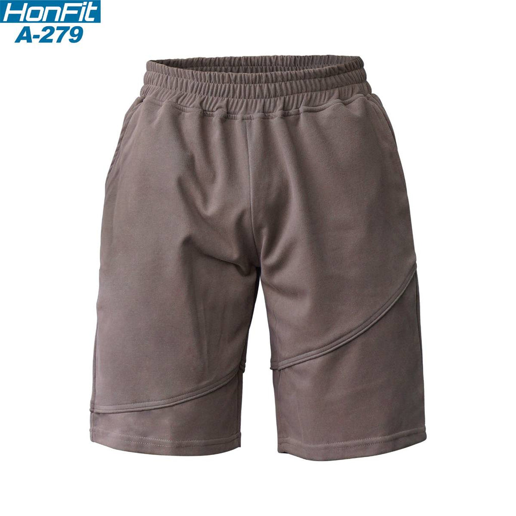 Mens Fitness Workout 80% Cotton 20% Polyester Shorts A-279 print logo 6