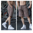 Mens Fitness Workout 80% Cotton 20% Polyester Shorts A-279 print logo 27