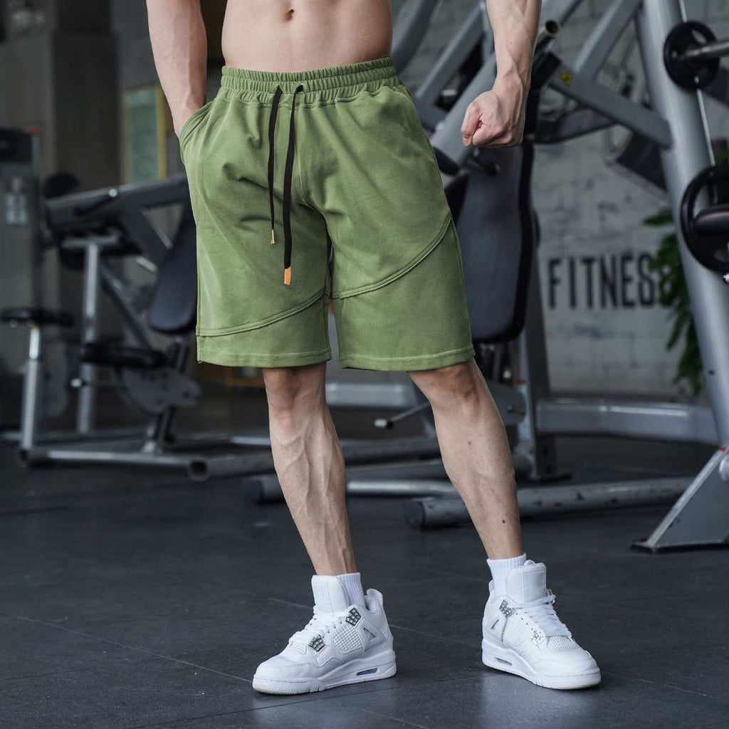 Mens Fitness Workout 80% Cotton 20% Polyester Shorts A-279 print logo 16