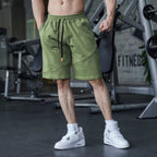 Mens Fitness Workout 80% Cotton 20% Polyester Shorts A-279 print logo 16