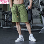Mens Fitness Workout 80% Cotton 20% Polyester Shorts A-279 print logo 12