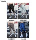 Mens Gym Workout 80% Cotton 20% Polyester 3/4 Pants A-282 print logo 29