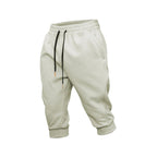 Mens Gym Workout 80% Cotton 20% Polyester 3/4 Pants A-282 print logo 46