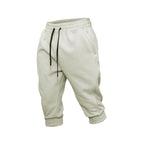 Mens Gym Workout 80% Cotton 20% Polyester 3/4 Pants A-282 print logo 24