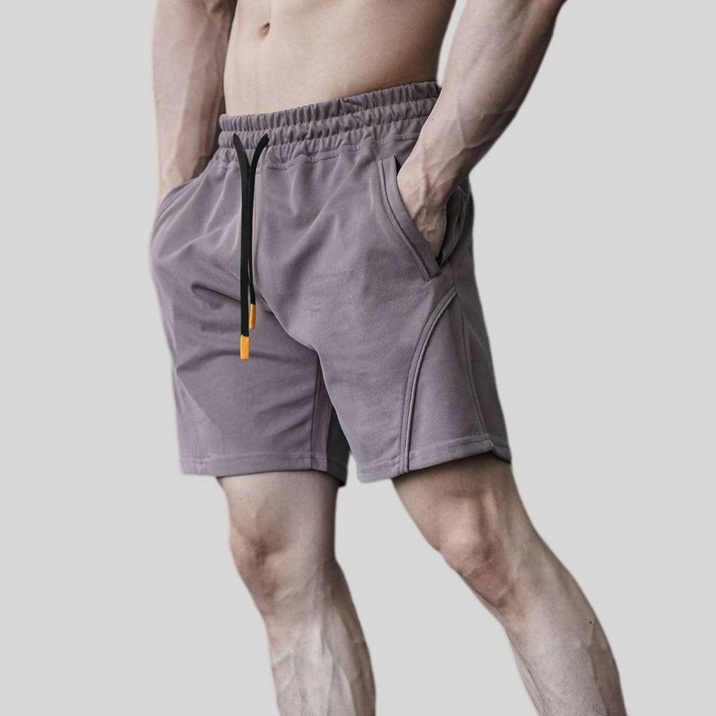 Mens Sports Basketball 80% Cotton 20% Polyester Shorts A-283 print logo 1