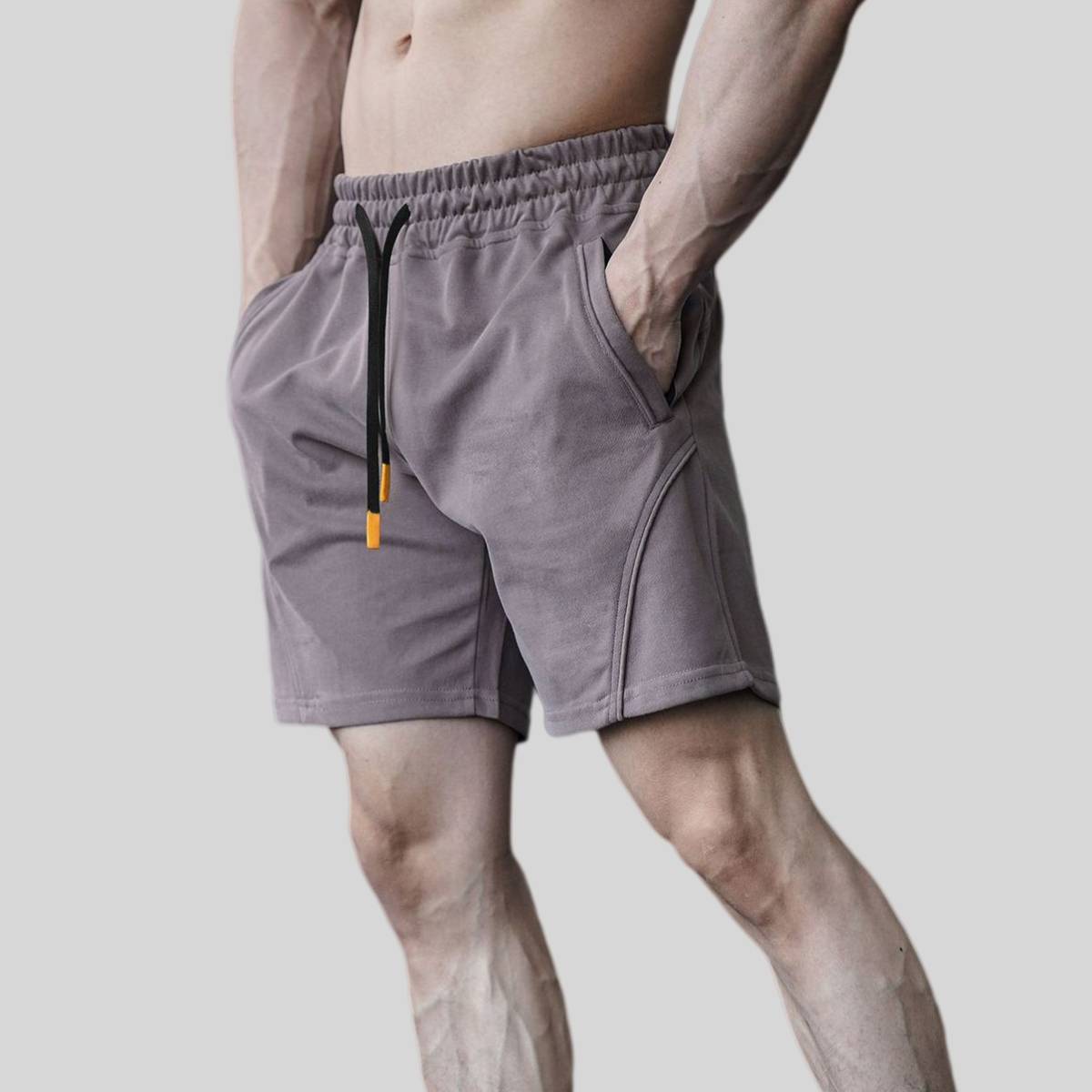 Mens Sports Basketball 80% Cotton 20% Polyester Shorts A-283 print logo 1